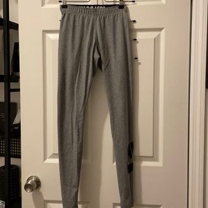 Grey Nike Leggings with Leg Logo